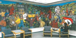 Elsie Allen Library Farmworkers Mural